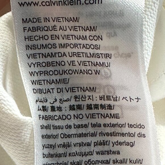 Calvin Klein Womens White Short Shorts Size 10 Cotton Blend Beach Vacation - Picture 7 of 11